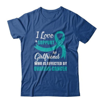 Ovarian Cancer Awareness Support Teal Girlfriend Boyfriend-T-Shirt & Hoodie-Classic T-Shirt-Royal