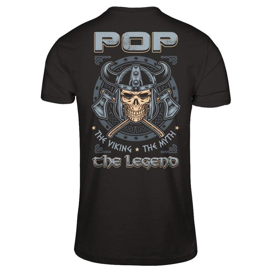 Pop The Viking The Myth The Legend-T-Shirt & Hoodie-Classic T-Shirt-Black