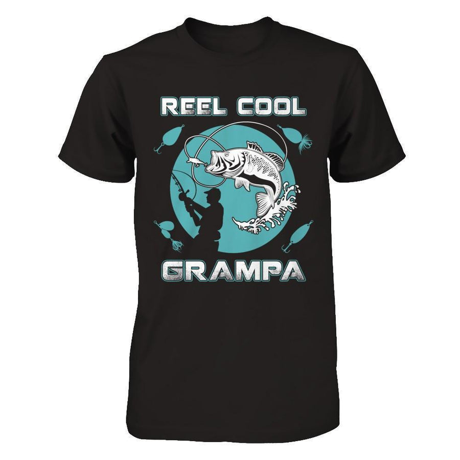 Reel Cool Grampa-T-Shirt & Hoodie-Classic T-Shirt-Black