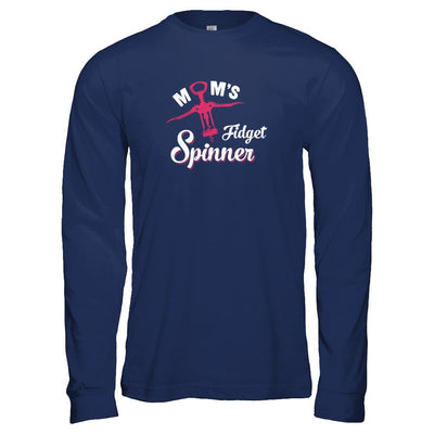Mom's Fidget Spinner Wine Lover-T-Shirt & Tank Top-Long Sleeve T-Shirt-Navy