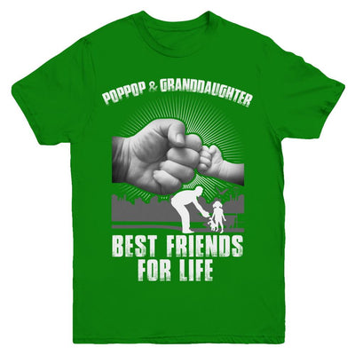Poppop And Granddaughter Best Friends For Life Youth-Youth Shirt-Youth T-Shirt-Irish Green