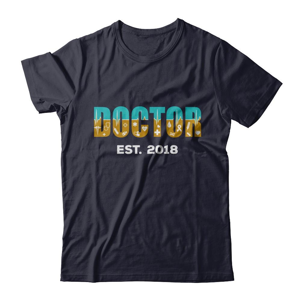 Medical School Graduation Doctor 2018-T-Shirt & Hoodie-Premium T-Shirt-Midnight Navy