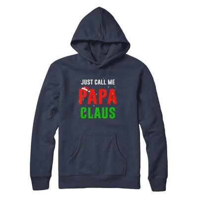 Santa Papa Claus Matching Family Christmas Pajamas-T-Shirt & Sweatshirt-Pullover Hoodie-Navy