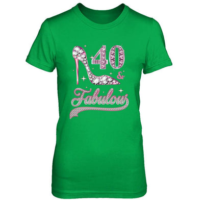 40 And Fabulous 40 Years Old 1981 40th Birthday Gift-T-Shirt & Hoodie-Women's T-Shirt-Irish Green