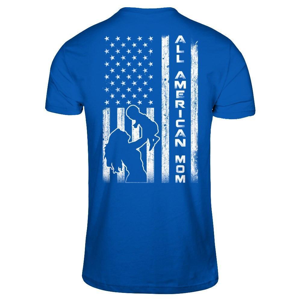 All American Mom Flag-T-Shirt & Hoodie-Premium T-Shirt-Royal