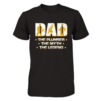 Dad The Plumber The Myth The Legend-T-Shirt & Hoodie-Classic T-Shirt-Black