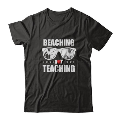 Beaching Not Teaching Funny Teacher Summer-T-Shirt & Tank Top-Classic T-Shirt-Black