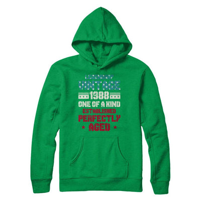 Legendary Vintage 1988 33th Years Old Birthday Gift-T-Shirt & Hoodie-Pullover Hoodie-Irish Green