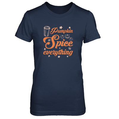 Pumpkin Spice Everything-T-Shirt & Tank Top-Women's T-Shirt-Navy