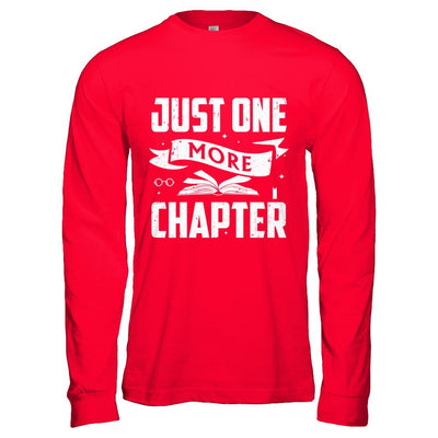 Just One More Chapter Bookworms Book Reading-T-Shirt & Hoodie-Long Sleeve T-Shirt-Red