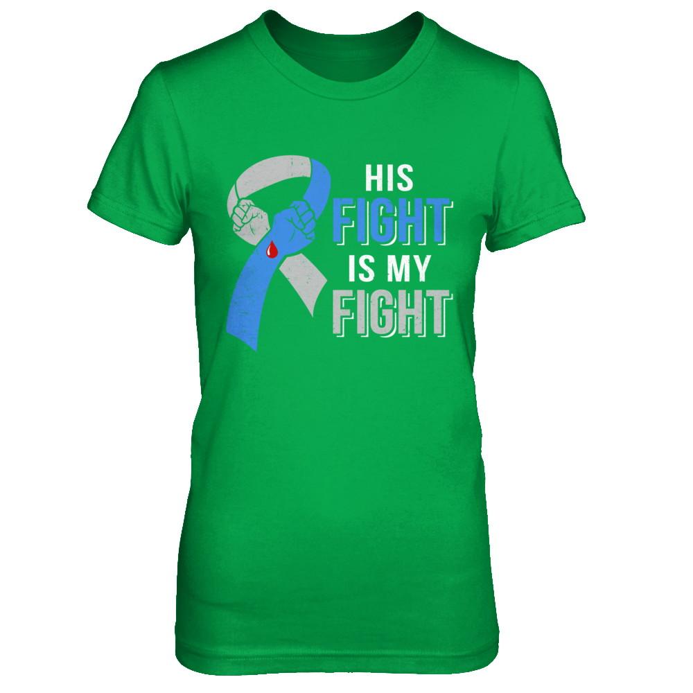 His Fight Is My Fight Diabetes Awareness-T-Shirt & Hoodie-Women's T-Shirt-Irish Green