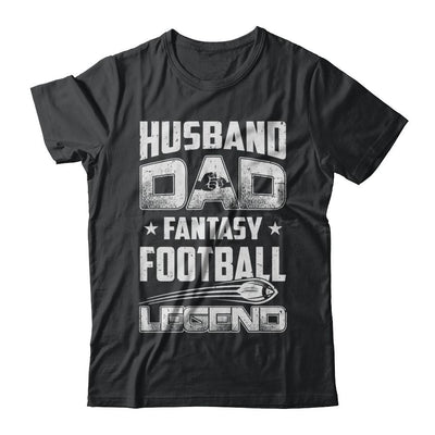 Husband Dad Fantasy Football Legend Fathers Day Gift-T-Shirt & Hoodie-Classic T-Shirt-Black