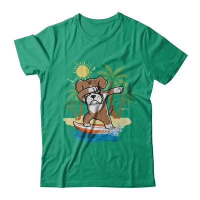 Summer Vacation Dabbing Boxer Surfing Surfboard Gift-T-Shirt & Hoodie-Classic T-Shirt-Kelly Green