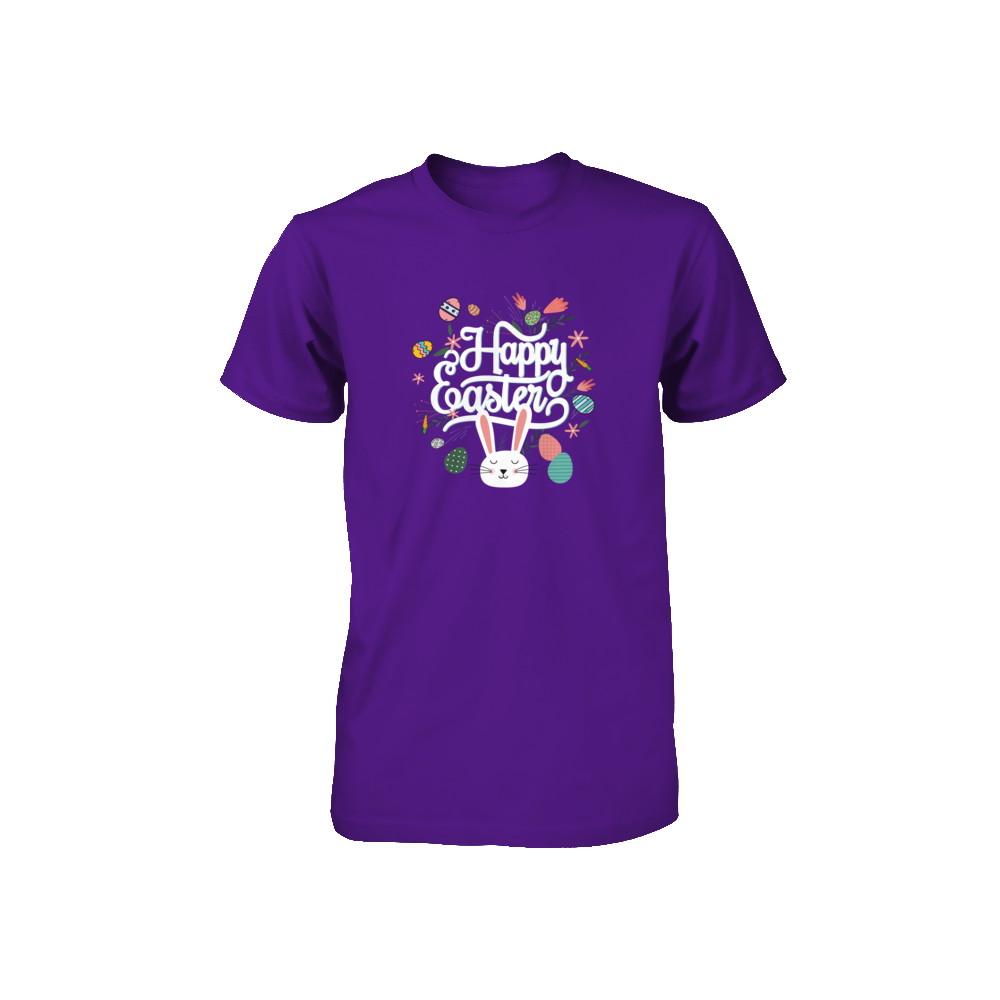 Happy Easter Dinosaur Eggs Youth-Youth Shirt-Youth T-Shirt-Team Purple