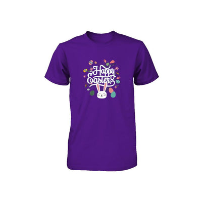 Happy Easter Dinosaur Eggs Youth-Youth Shirt-Youth T-Shirt-Team Purple
