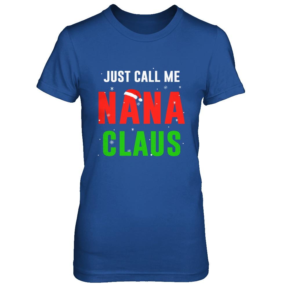 Santa Nana Claus Matching Family Christmas Pajamas-T-Shirt & Sweatshirt-Women's T-Shirt-Royal