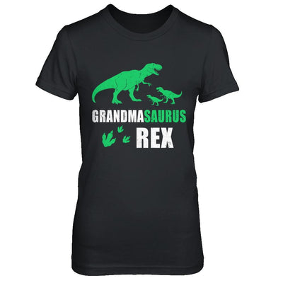 Grandmasaurus Grandma Saurus Dinosaur T-Rex Mothers Day-T-Shirt & Hoodie-Women's T-Shirt-Black