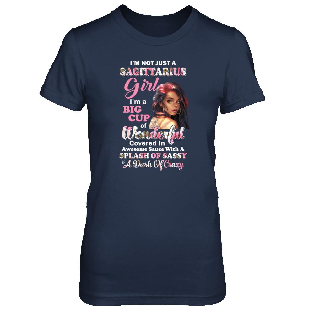 I'm Not Just A Sagittarius Girl November December Birthday Gifts-T-Shirt & Tank Top-Women's T-Shirt-Navy