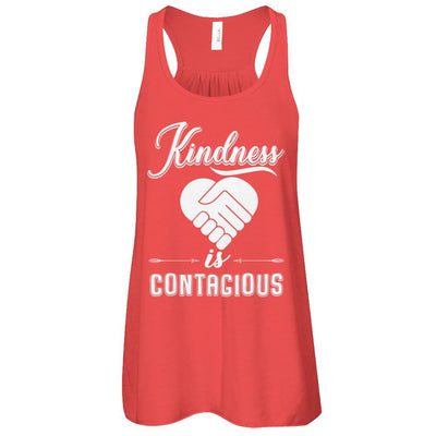 Kindness Is Contagious-T-Shirt & Tank Top-Women's Flowy Racerback Tank-Red