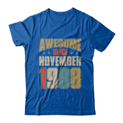 Vintage Retro Awesome Since November 1988 33th Birthday-T-Shirt & Hoodie-Premium T-Shirt-Royal