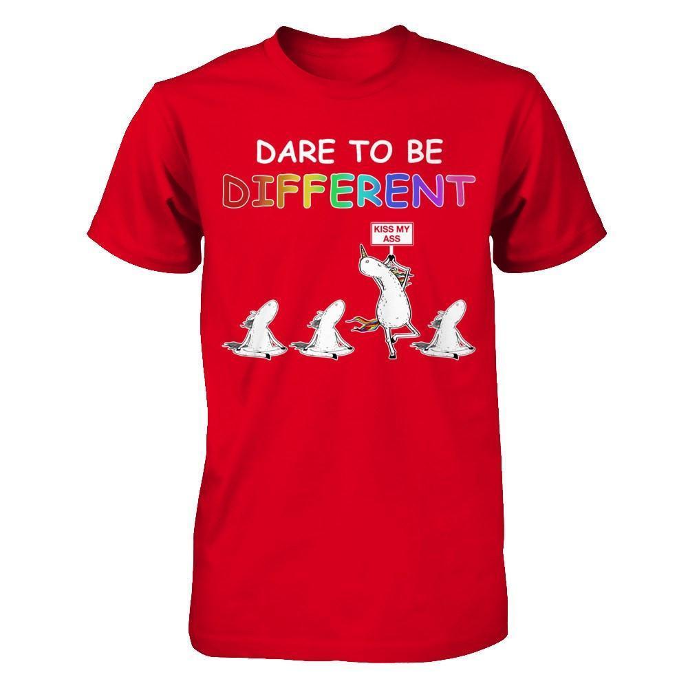Rainbow Dare To Be Different-T-Shirt & Hoodie-Premium T-Shirt-Red