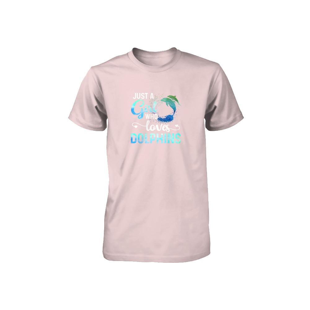 Just A Girl Who Loves Dolphins Youth-Youth Shirt-Toddler T-Shirt-Pink