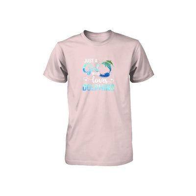 Just A Girl Who Loves Dolphins Youth-Youth Shirt-Toddler T-Shirt-Pink