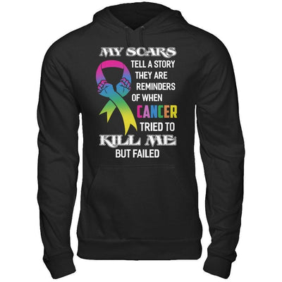 Cancer Survivors They Are Reminders Of When Cancer Tried To Kill Me-T-Shirt & Hoodie-Pullover Hoodie-Black