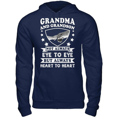 Grandma And Grandson Not Always Eye To Eye-T-Shirt & Hoodie-Pullover Hoodie-Navy