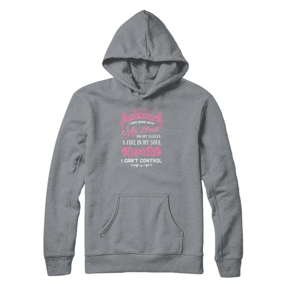 Vintage 1983 Woman 38 Birthday I Was Born With My Heart-T-Shirt & Tank Top-Pullover Hoodie-Light Steel