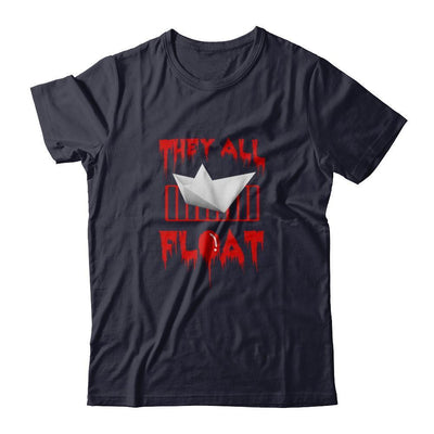 They All Float Horror Halloween Blood-T-Shirt & Tank Top-Premium T-Shirt-Midnight Navy