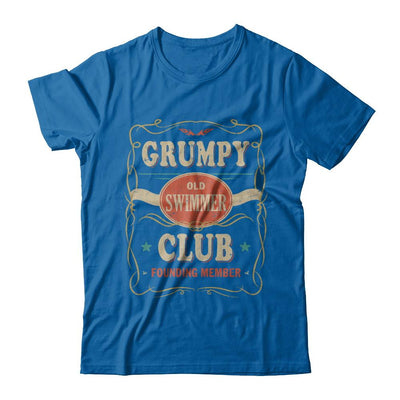 Papa Grumpy Old Swimmer Club Founding Member Swimming-T-Shirt & Hoodie-Classic T-Shirt-Royal