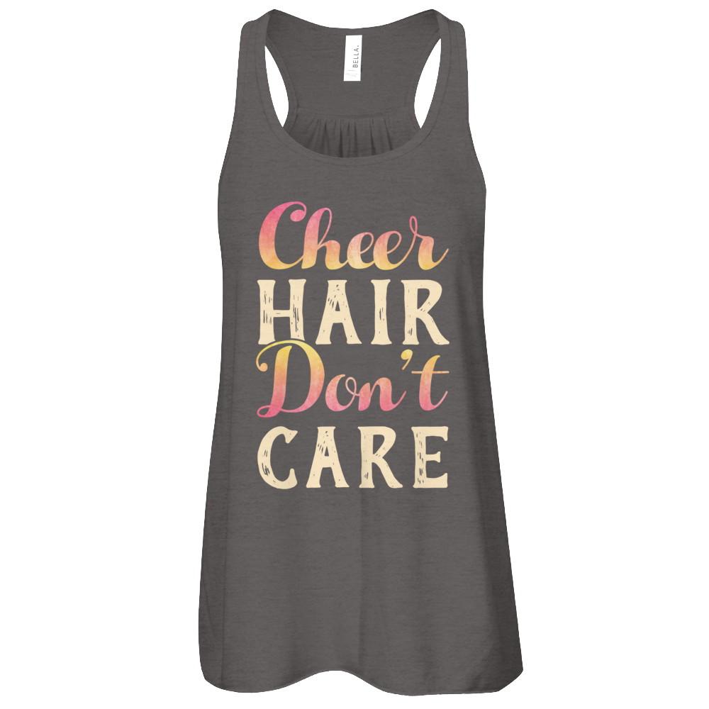 Cheer Hair Don't Care-T-Shirt & Tank Top-
