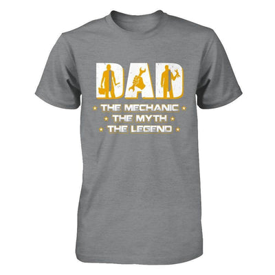 Dad The Mechanic The Myth The Legend-T-Shirt & Hoodie-Classic T-Shirt-Sport Grey