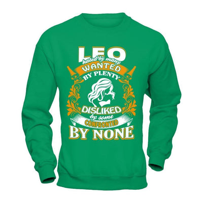 Leo Hated By Many Wanted By Plenty T-Shirt & Hoodie-T-Shirt & Hoodie-Crewneck Sweatshirt-Irish Green