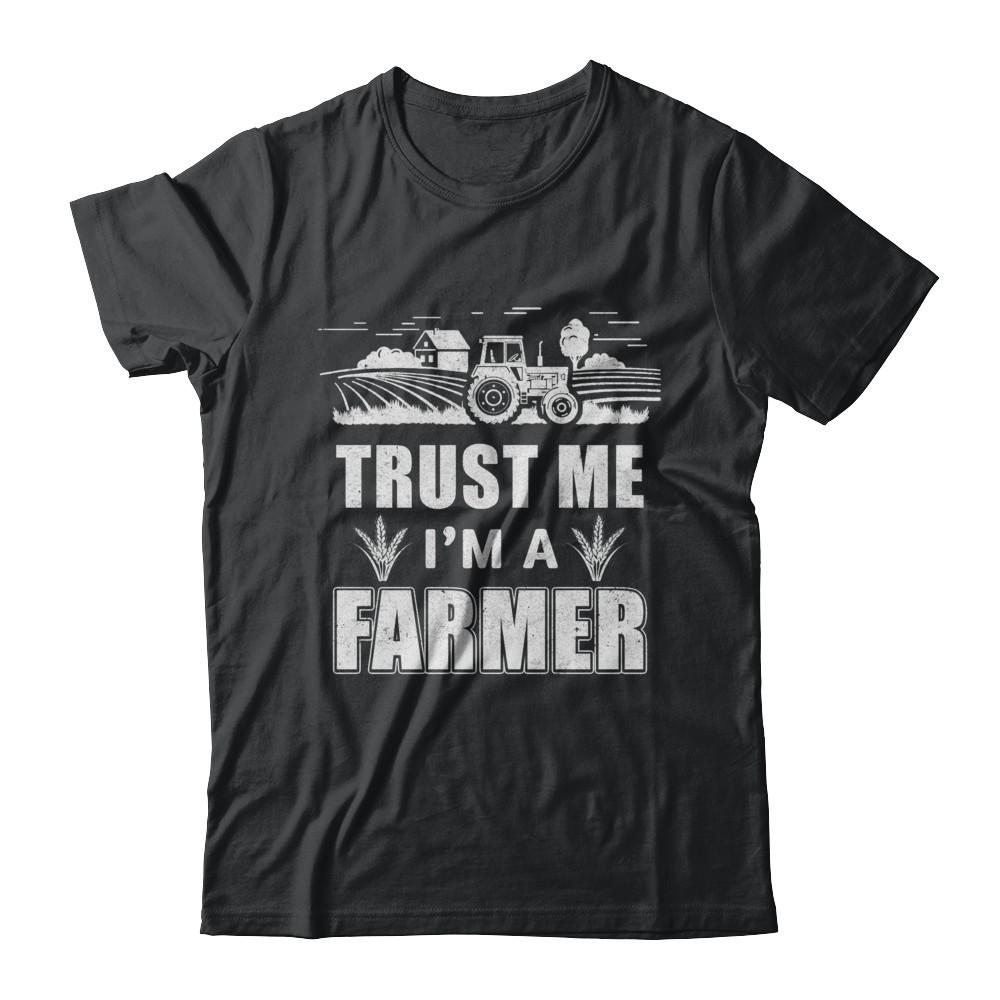 Trust Me I'm A Farmer Funny Farming-T-Shirt & Hoodie-Classic T-Shirt-Black