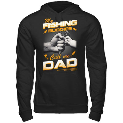 My Fishing Buddies Call Me Dad-T-Shirt & Hoodie-Pullover Hoodie-Black