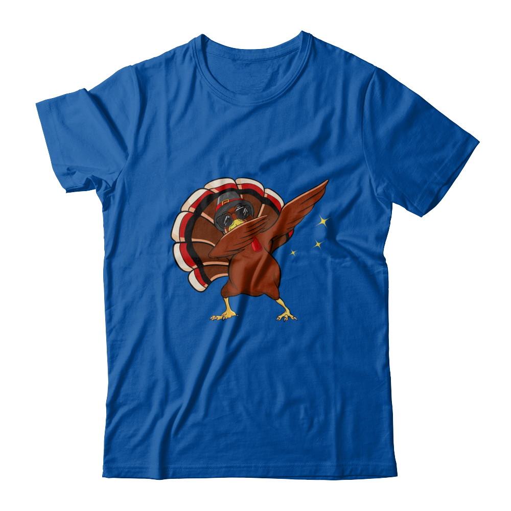 Dabbing Turkey Funny Thanksgiving-T-Shirt & Sweatshirt-Premium T-Shirt-Royal