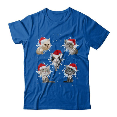 Cute Cat's Christmas Snowflakes Cat Claus-T-Shirt & Sweatshirt-Premium T-Shirt-Royal
