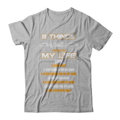 08 Things I Want In My Life Car Drift-T-Shirt & Hoodie-Premium T-Shirt-Heather Gray