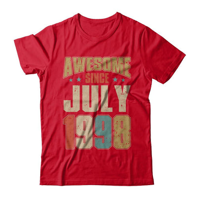 Vintage Retro Awesome Since July 1998 23th Birthday-T-Shirt & Hoodie-Premium T-Shirt-Red