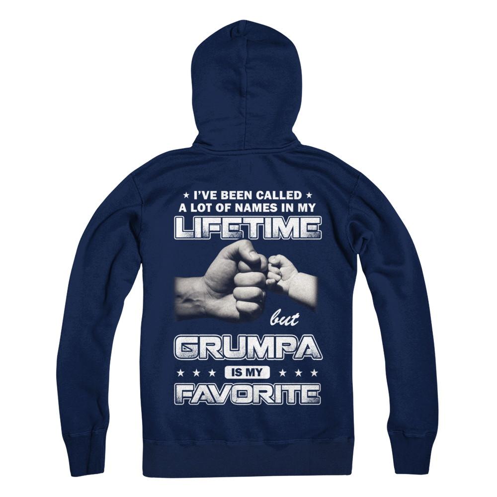 I've Been Called A Lot Of Names But Grumpa Is My Favorite-T-Shirt & Hoodie-Pullover Hoodie-Navy
