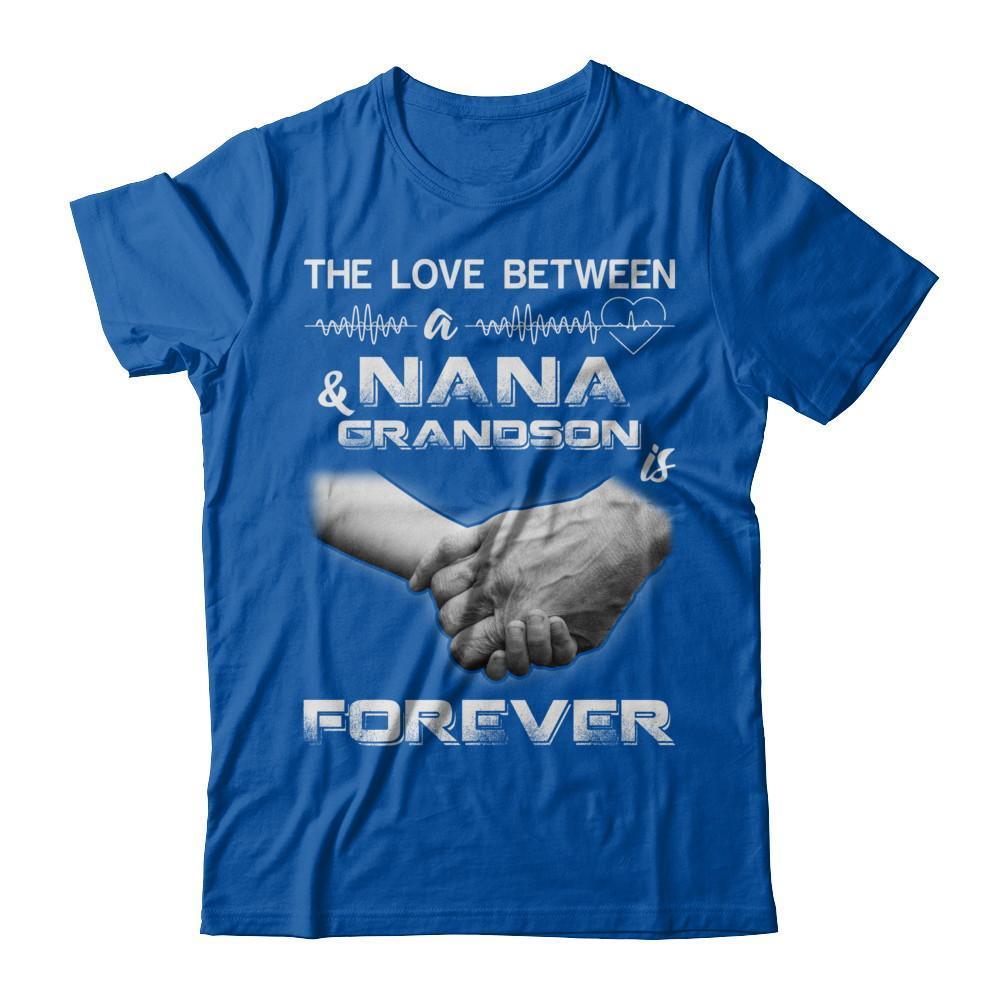 The Love Between A Nana And Grandson Is Forever-T-Shirt & Hoodie-Premium T-Shirt-Royal
