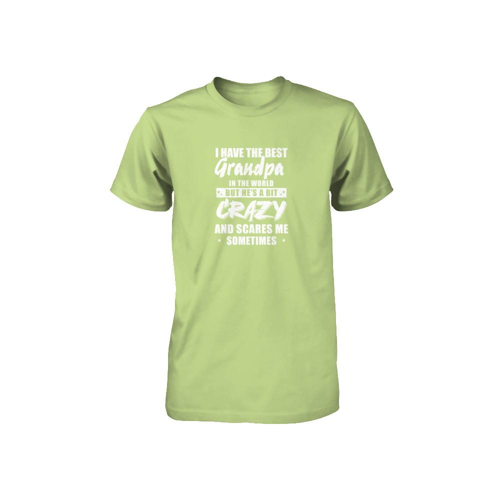 I Have The Best Grandpa In The World Kids Youth-Youth Shirt-