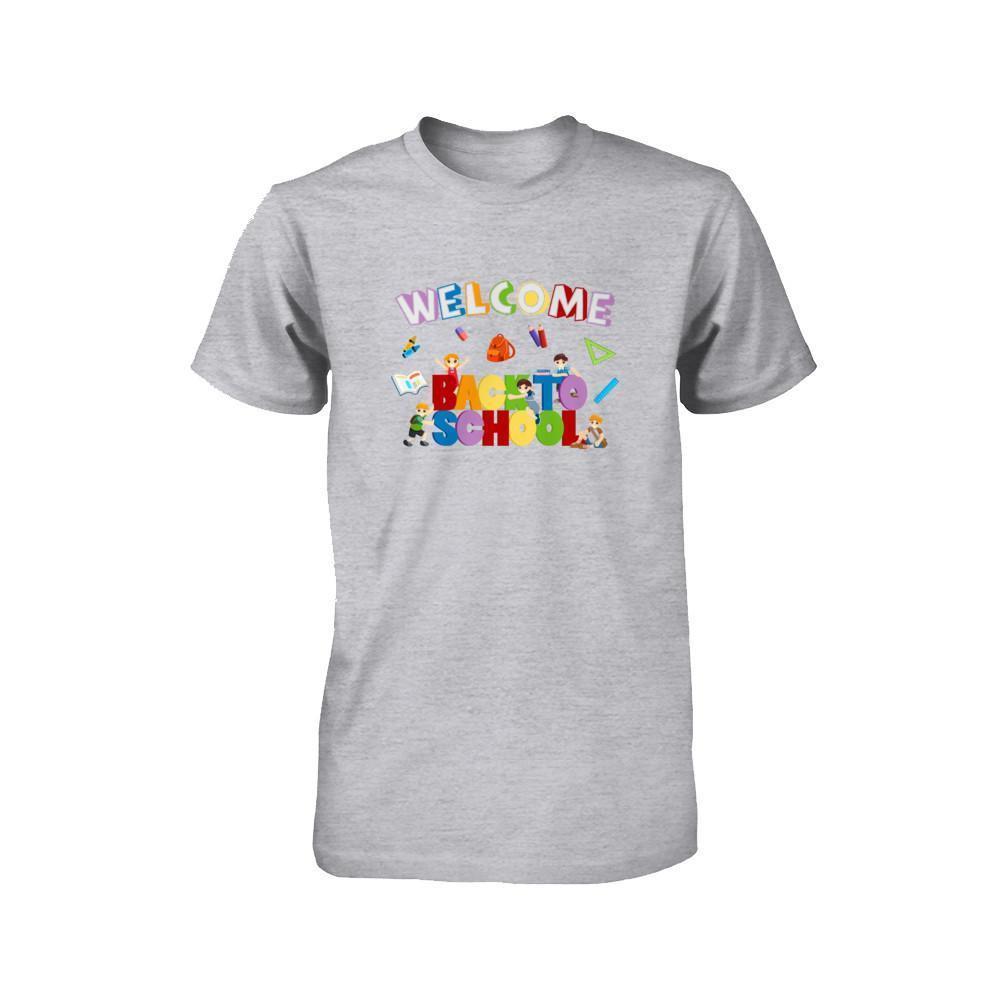 Welcome Back To School Youth-T-Shirt & Hoodie-Youth T-Shirt-Athletic Heather