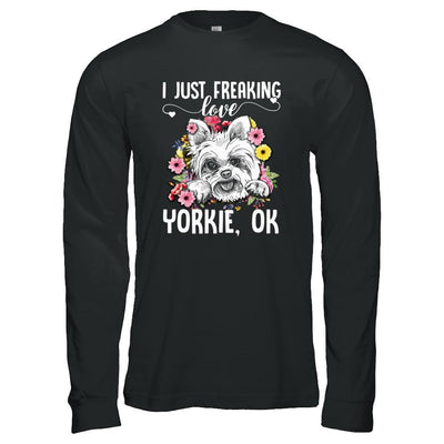 Dog I Just Freaking Love Yorkie-T-Shirt & Tank Top-