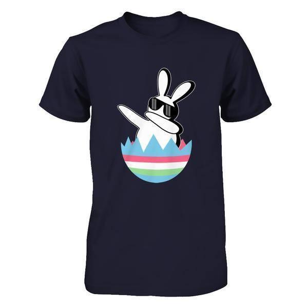 Dabbing Hip Hop Bunny Easter-T-Shirt & Hoodie-Premium T-Shirt-Midnight Navy