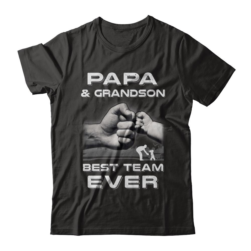 Papa And Grandson Best Team Ever Fathers Day