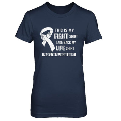This Is My Fight Lung Cancer Awareness-T-Shirt & Hoodie-Women's T-Shirt-Navy