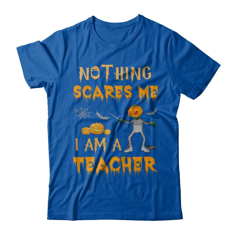Halloween Nothing Scares Me I'm A Teacher-T-Shirt & Hoodie-Premium T-Shirt-Royal